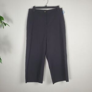 ANN Taylor Petite Curvy Fit Classic Black Trousers Work Pants Size 10P
